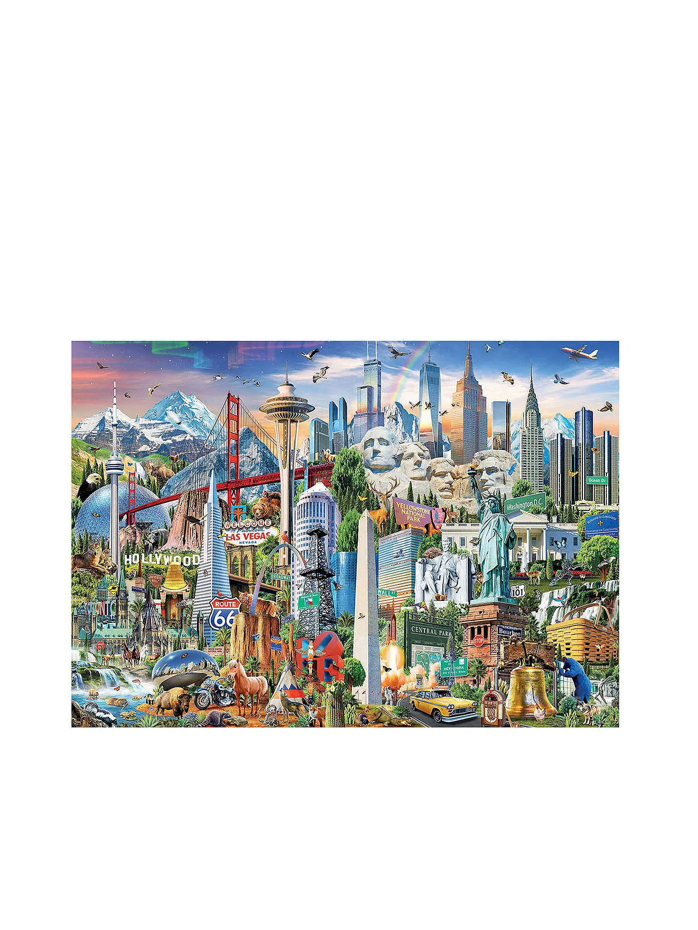 EDUCA | Puzzle - Wahrzeichen Amerika 1500 Teile | 